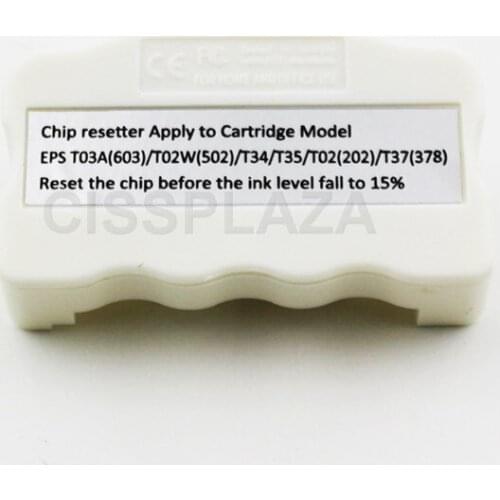 CISSPLAZA 1pc T502XL 502xl Chip Resetter compatible for Epson XP-5100 XP-5105 WF-2865 WF-2860 printer for OEM ink cartridges
