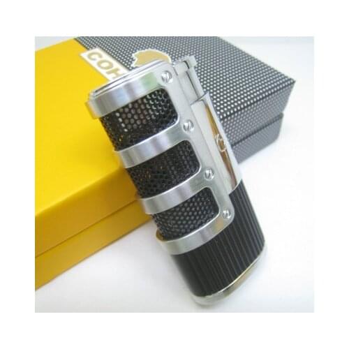COHIBA Cigar Smoking Ligther Cigar Punch Flame 3 Torch Cigarette Fire Lighter port cuba spain accessories