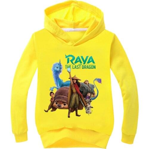 Kids Hoodies Raya and The Last Dragon Girls Sweatshirt T Shirt Children Clothes Game Hoodie for Boys Tops Long Sleeve Sportswear