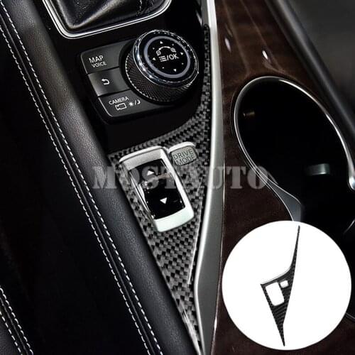 For Infiniti Q50 Carbon Fiber Console Gear Box Drive Mode Button Cover 2013-2020 1pcs Car Accessories Interior Car Decor