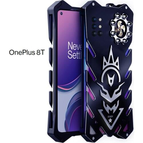 For Oneplus 8T Zimon Luxury New Thor Heavy Duty Armor Metal Aluminum Phone Case For Oneplus 8T One Plus 8T Case