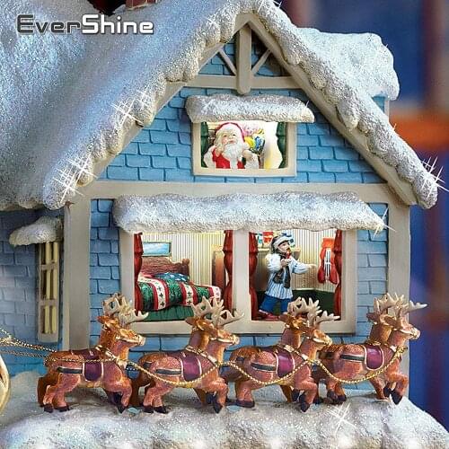EverShine 5D Diamond Painting Landscape Cross Stitch Full Square Diamond Embroidery Handwork Christmas Decorations For Home