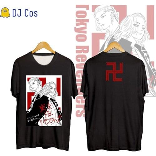 Anime Tokyo Revengers Cosplay Costume T-shirt Manjiro Sano Ken Ryuguji Matsuno Chifuyu Tee Short Sleeve Summer Top O-Neck