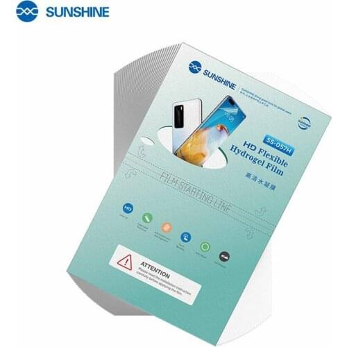 50pcs SS-057H Sunshine HD Flexible Hydrogel Film For SS-890C Cutting Machine With Times Code Mobile Phone Screen Protection