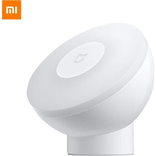 New Xiaomi Mijia Led Induction Night Light 2 360 Rotating Adjustable Brightness Infrared Smart Motion Sensor With Magnetic Base