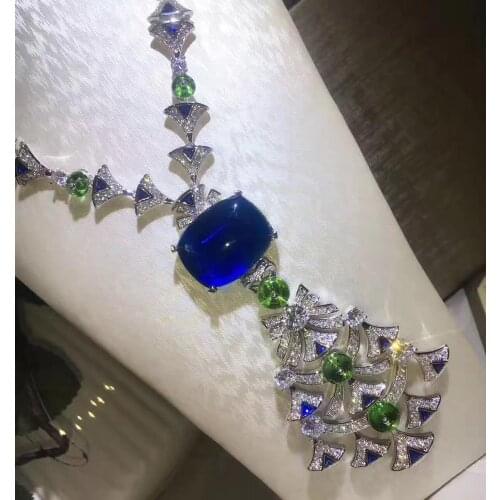 Quality Fashion Party Custom Jewelry For Women Crystal Necklace Luxcy Party Necklace Fine Custom Jewelry Neckalce