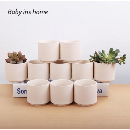 Ceramic Flower Pot Vase Plant Pot Vaso Suculenta Planter Garden Pots Ceramic Crafts Fleshy Flower Vase Home Decoration