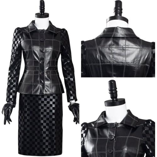 Cruella -Cruella de Vil Cosplay Costumes Outfits Halloween Carnival Suit