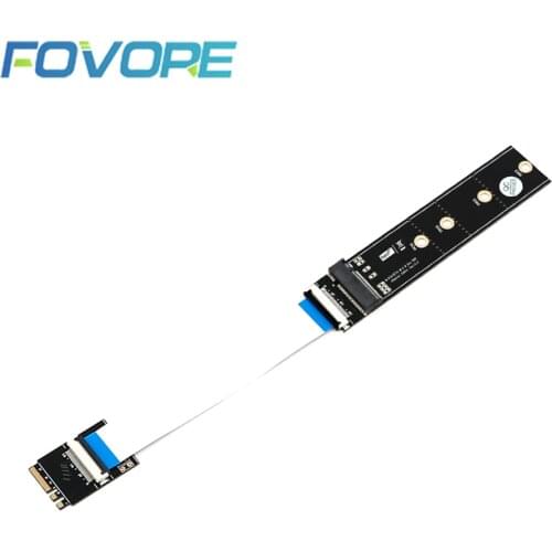 M.2 M2 NGFF Key M to Key A + E Extension Cable M2 SSD Adapter Card Extender extend Cable