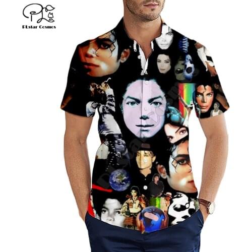Michael Jackson beach summer Fashion Short sleeve Printed 3d Mens Shirt Harajuku Tee hip hop shirts drop shipping
