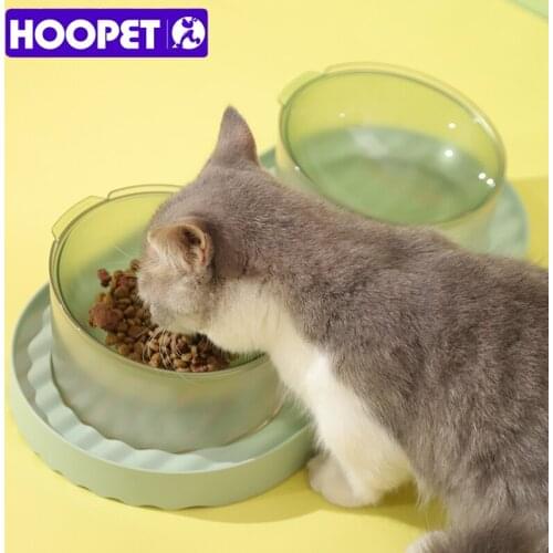HOOPET Multifunctional Bowl For Cat Heightening Neck Protection Pet Bowl Winter Physical Heating Feeder Bowl For Puppy Dogs