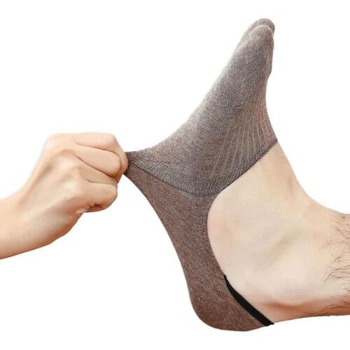 Mens cotton short socks breathable and deodorant boat socks Summer thin section low to help shallow mouth sports socks