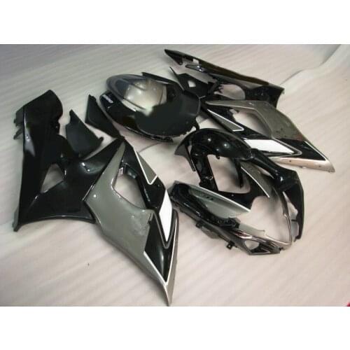 Injection mold Fairing kit for GSXR1000 05 06 GSXR 1000 K5 2005 2006 ABS Silver black Fairings Set+gifts SD23