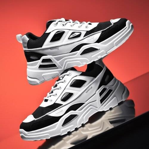 New casual shoes mens shoes spring and autumn fashion trend breathable comfortable thick bottom increased outdoor sports shoes