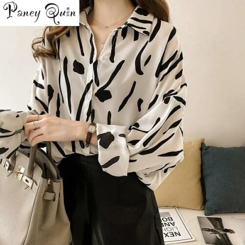 PANEY QUIN Black And White Blouses