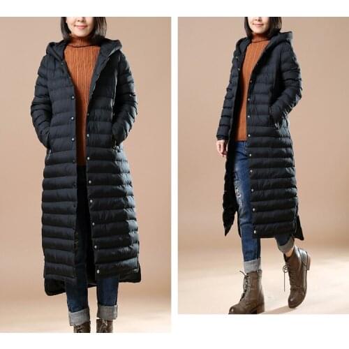 Any Size Women Winter Down Jacket Plus Size Women Down Jacket Hooded Woman Down Coat Long Winter Jacket
