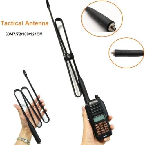 SMA-Female Antenna for Baofeng UV-9R Walkie Talkie 144/430Mhz Foldable CS Tactical Antenna for UV9R Plu Ham CB Radio Transceiver