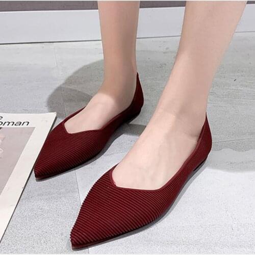 Fashion simple women Flat shoes woman pointed candy pvc slip on single shoes wild ladies solid Soft bottom jelly Rain shoes