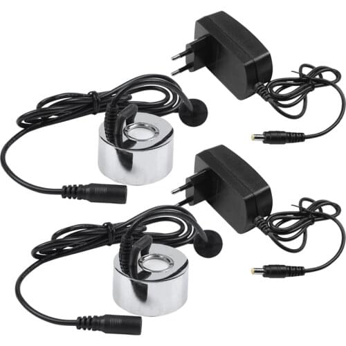 2Pcs with Plug 45Mm Humidifier Ultrasonic Mist Maker Industrial Incubator 24V Nebulizer Atomizer Head Fogger Atomizer EU Plug