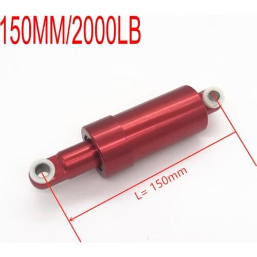 Two Wheeled Electric Scooter Rear Damper 150mm/2000LB Shock Suspension with Aluminium Shell Red