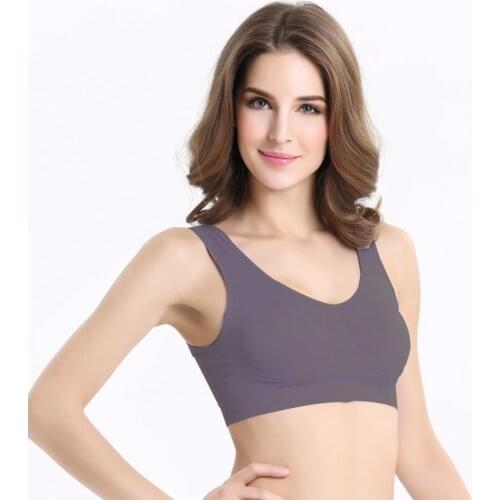 Women Double Layer Thermal Seamless Sport Bra Plus Size No Trace Vest FOR Yoga Running Fitness