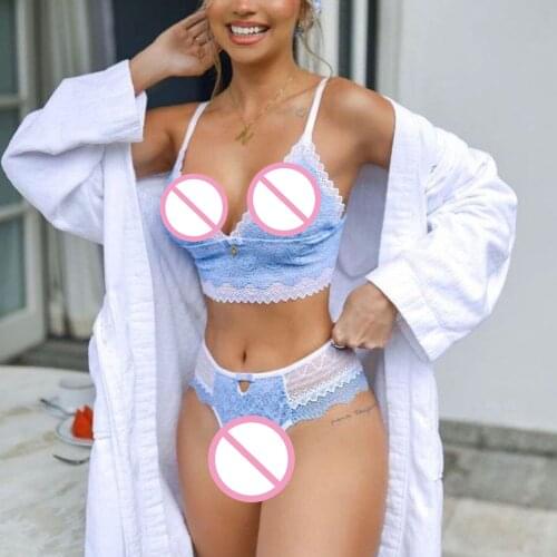 Womens sexy lingerie Large size Babydoll Lace Porn Bras Thongs Garter Belt Intimates Underwear Set S-2XL lingerie femme sexy 00