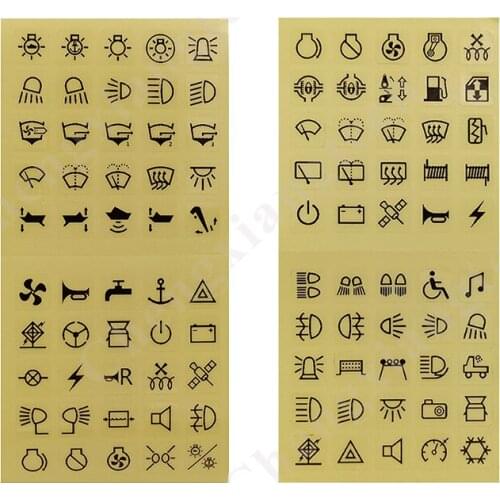 100 Clear Switch Stickers for Car Boat Instrument Rocker Push Switch Panel Decoration, Universal Led Switch Lables