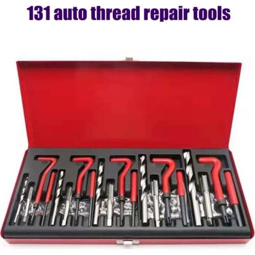 131pcs Auto Engine Block Restoring Damaged Thread Repair Tool Kit M5 M6 M8 M10 M12 Professional