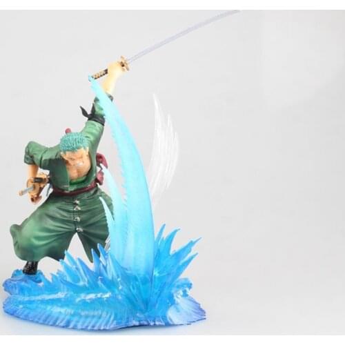 17cm Japanese anime figure one piece Roronoa Zoro fighting action figure collectible model toys for boys