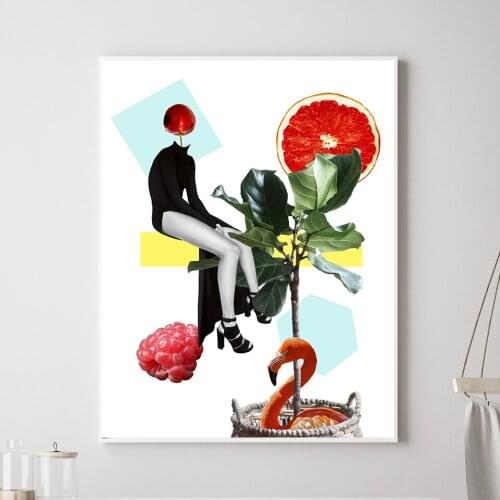 Abstract Canvas Painting Waiting Picture Print Poster Modern Wall Art Prints Living Room Kitchen Home Decoration Frameless