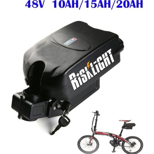 Rechargeable frog battery 48v 13ah 15ah 20ah li ion battery pack with BMS and charger for ebike escooter fit 48v bafang motor