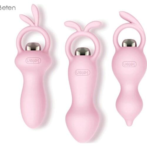 Leten Anal Vibrator 4 Styles Anal Plug Anal Beads Erotic Sex Toys For Women And Men Vibration Silicone Butt Plug Sex Products