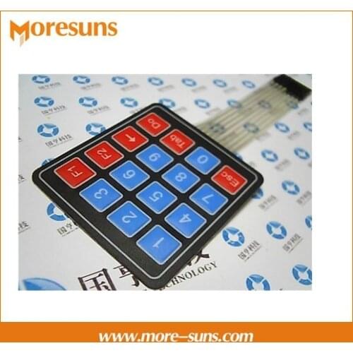 Free ship 50pcs/lot 4*4 matrix keyboard matrix membrane switch single-chip microcomputer extended keyboard ESC