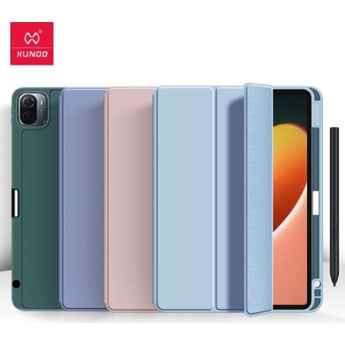 Xundd Flip Tablet Cover For Xiaomi Mi Pad 5 Pad 5 Pro Case,Airbag Shockproof Shell Pencil Cases For Mi Pad 5 Pro Stand Case