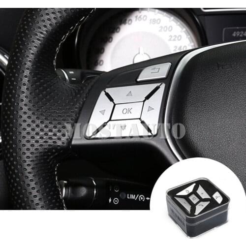 For Benz E Class Coupe W207 C207 Interior Steering Wheel Button Cover 2012-2016 12pcs Car Accessories Interior Car Decor