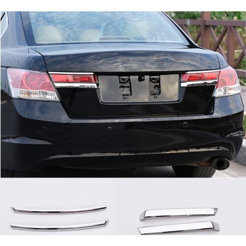 FOR Honda Accord 2008-2012 ABS chrome Rear headlight eyebrow strip trim 4pcs