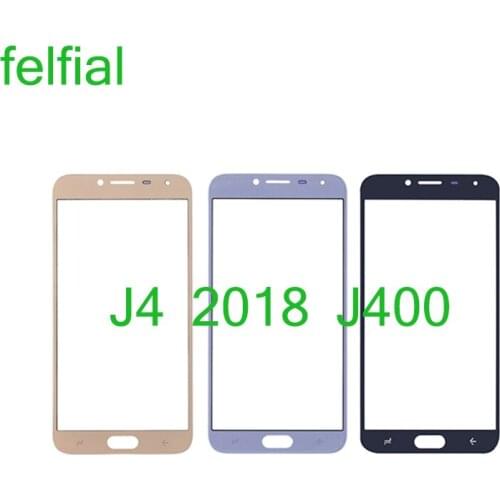 For Samsung Galaxy J4 2018 J400 J400F Touch Screen Front Panel Glass Lens Front Outer LCD Glass Replacement