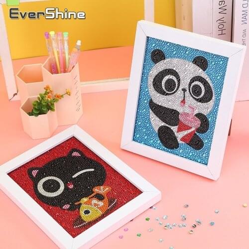 EverShine Diamond Painting Animals Special Shape Cartoon Picture Of Rhinestones Diamond Embroidery Full Set Mosaic Needlework