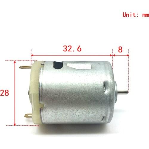 Carbon Brush Micro 365 Motor DC 6V 9V 7.2 12V 12000RPM High Speed D Short Shaft DIY Small Electric Toy Car Boat Model Engine