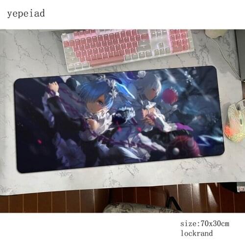 Re zero mouse pad 700x300x4mm mats Indie Pop Computer mouse mat gaming accessories Aestheticism mousepad keyboard games pc gamer