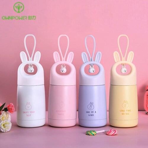 Creative Child Thermal Bottle Cute Cartoon Thermos Bottle 300ml Insulated Vacuum Flasks Children Women Travel Water Mugs