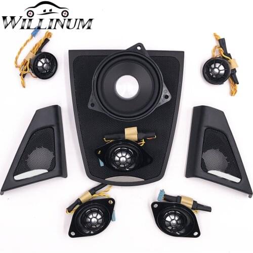 Center speaker cover for BMW f10 f11 horns front door tweeter trim mid range speakers console dashboard audio treble bass case