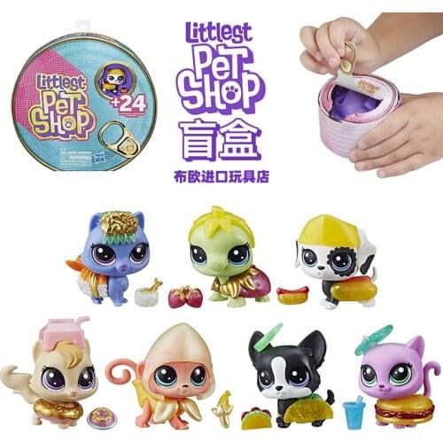 Hasbro Original LPS Littlest Pet Shop Can Blind Box Mini Squirrel Dog Dolls Pet Model ToysCollectible LPS Animal Action Figure