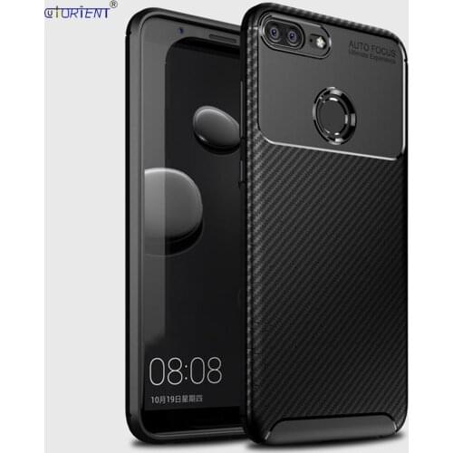 For Huawei Honor 9 Lite Soft Silicone Bumper Case Honor9 Lite LLD-L31 LLD-L22A Carbon Fiber Fitted Cover LLD L31 Matte Funda