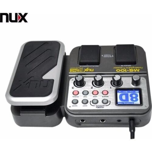 NUX MG-100 Modeling Guitar Processor Guitar Effect Pedal Drum Tuner Recorder 58 Effect 72 Preset Multi-function