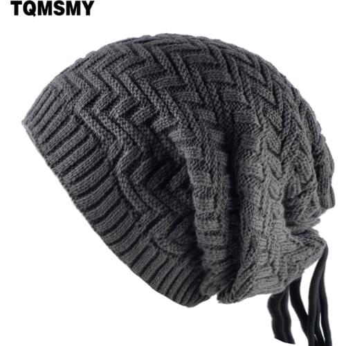 TQMSMY Solid color masks cap men knitted wool hat multi-purpose hats for women winter beanies unisex scarf cap bone gorros