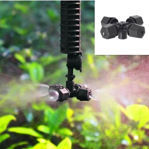 Greenhouse Automatic Watering Device Water Irrigation Gardening Rotating Cross Atomization Lawn Spray Equipment Micro-sprinkler