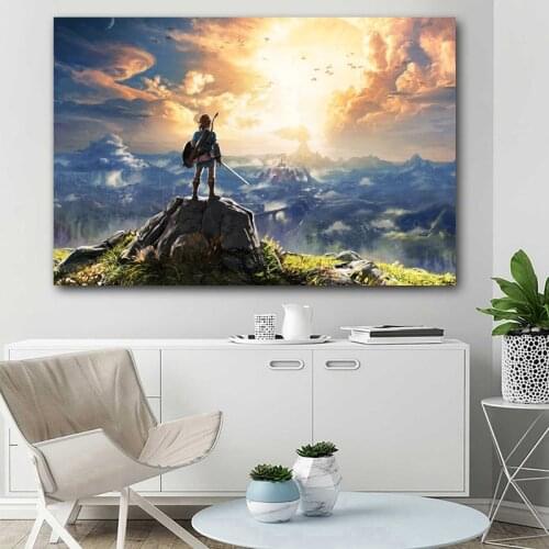 Posters and Prints Video Game The Legends of Zeldas Wallpaper Canvas Wall Art Paintings for Living Room Decor
