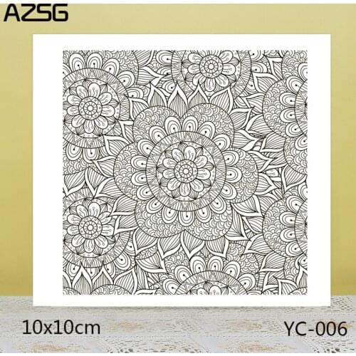 ZhuoAng Flower Clear Stamps For DIY Scrapbooking/Card Making Decorative Silicon Stamp Crafts