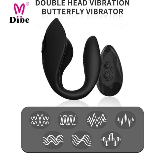 DIBE USB charging dual panties vibrator for women wireless remote control masturbation device adult sex toys Silicone massager